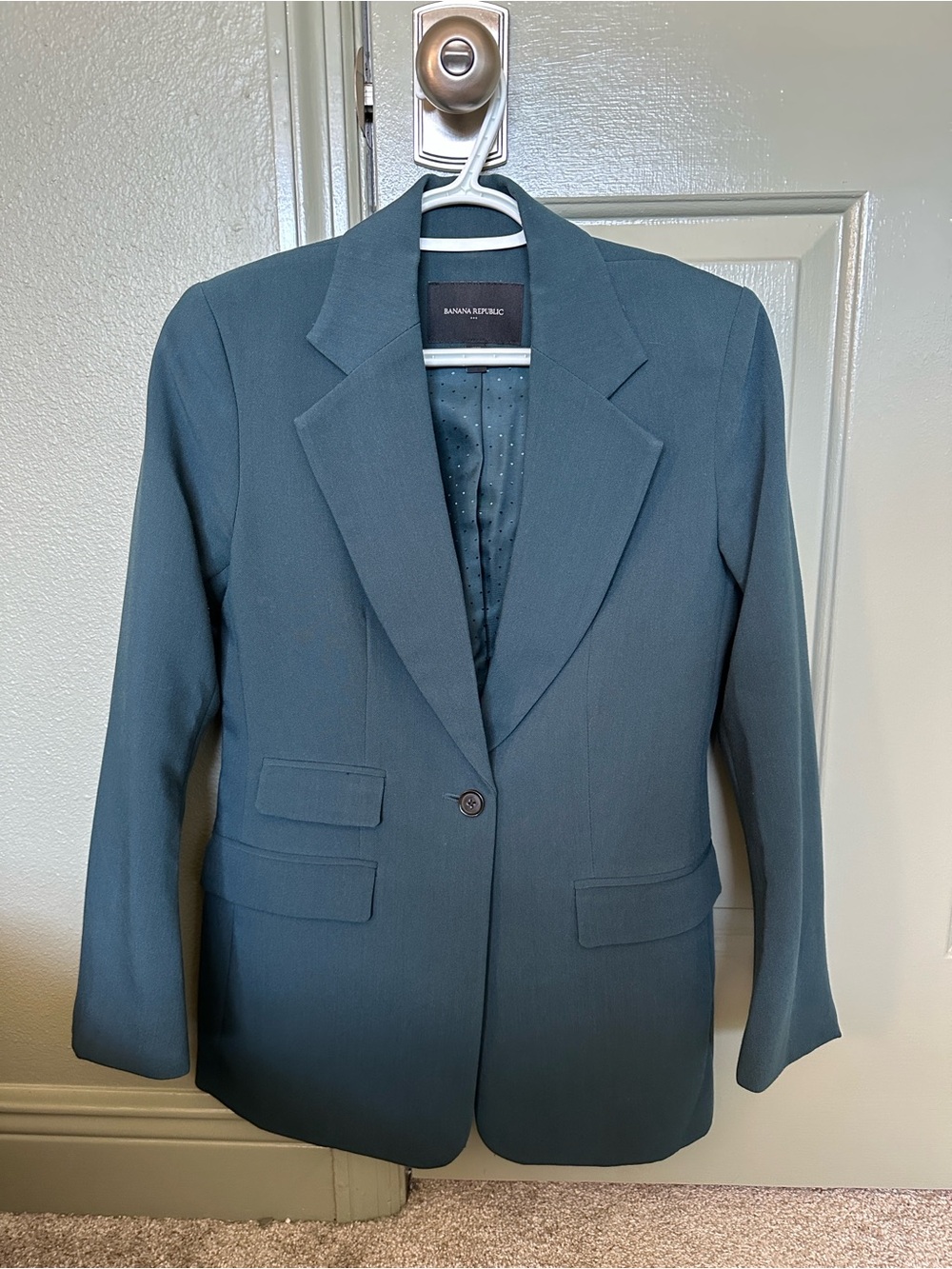 Banana Republic Teal Single-Button Blazer